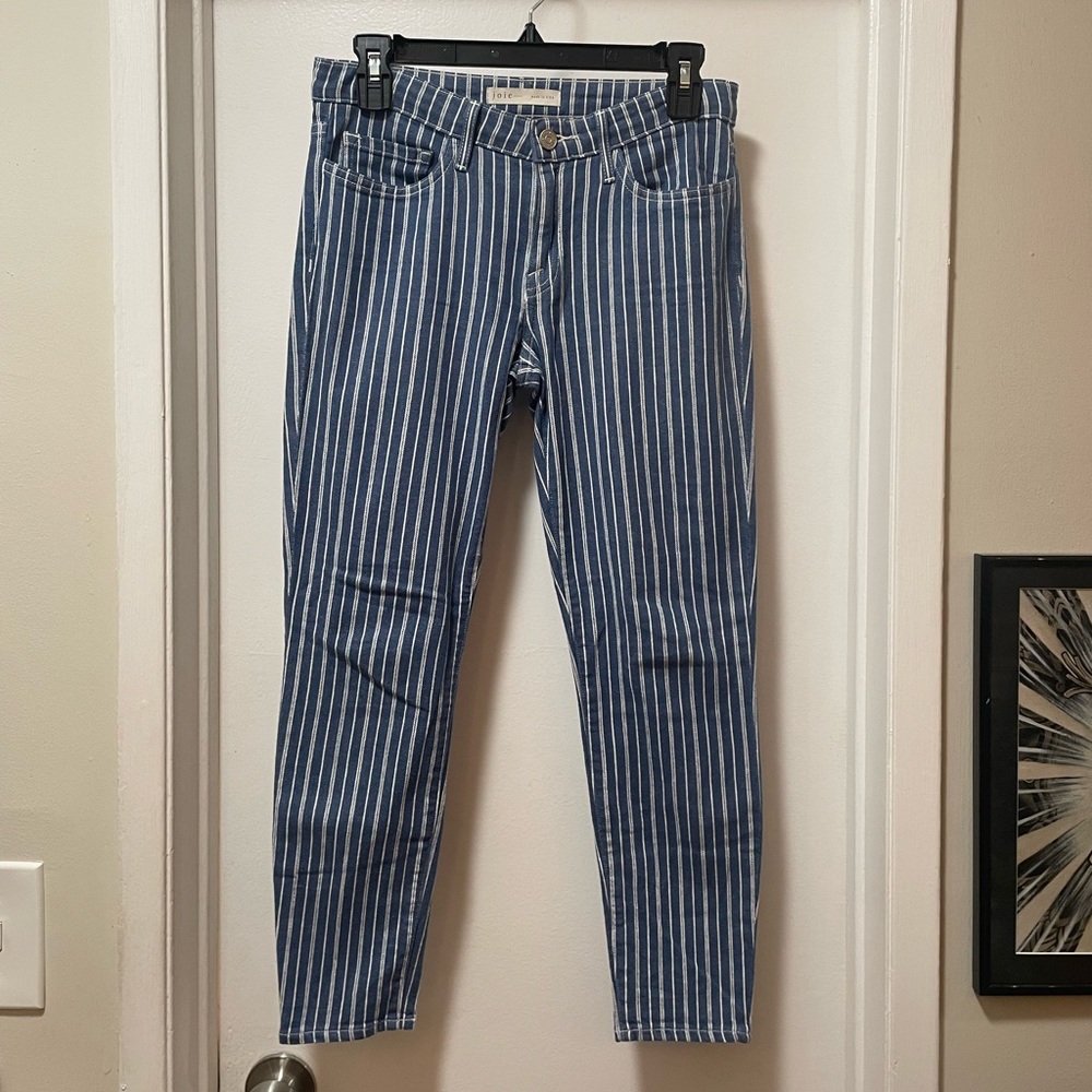 Joie Vintage Stripe Skinny Jeans